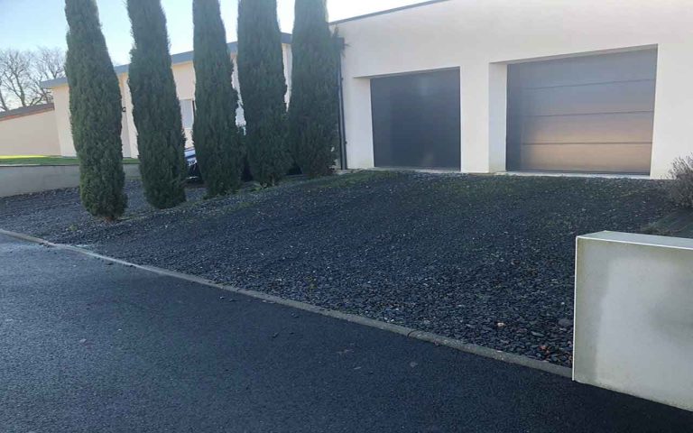 Adoucir pente de garage