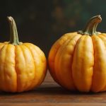 Comparaison entre une courge butternut comestible et une courge ornementale toxique.