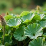 Jardin potager avec pourpier comestible et euphorbe, soulignant les dangers de confusion botanique.