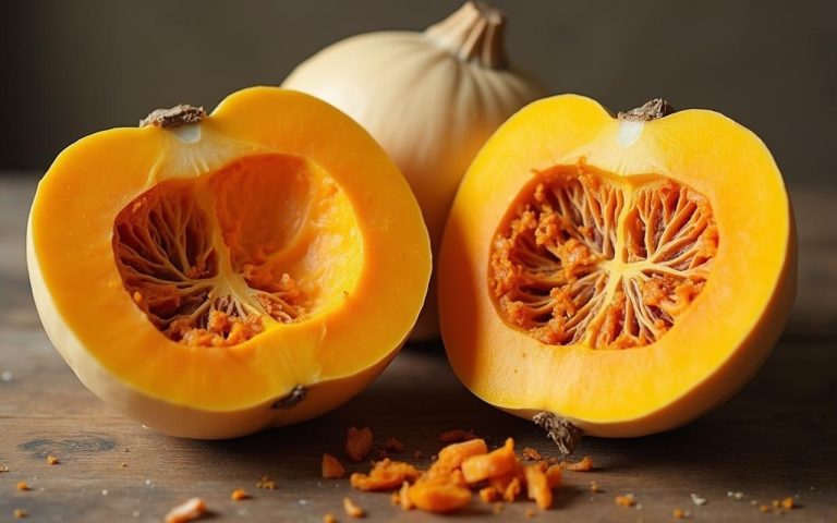 Comparaison entre une butternut comestible et une butternut toxique, illustrant l'importance du goût.