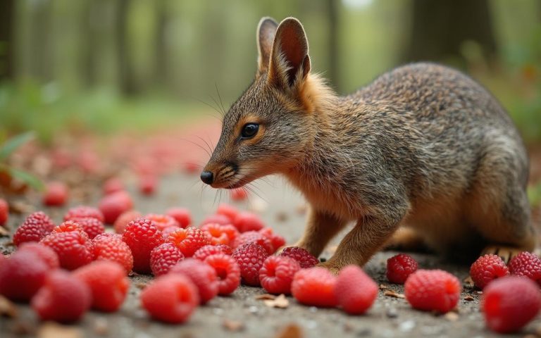 Illustration réaliste sur crotte avec noyeau de cerise