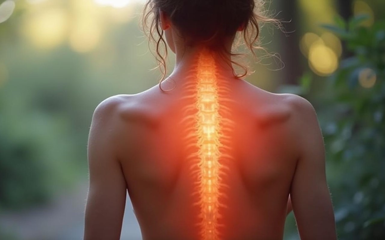 Illustration réaliste sur douleur entre les omoplates cancer